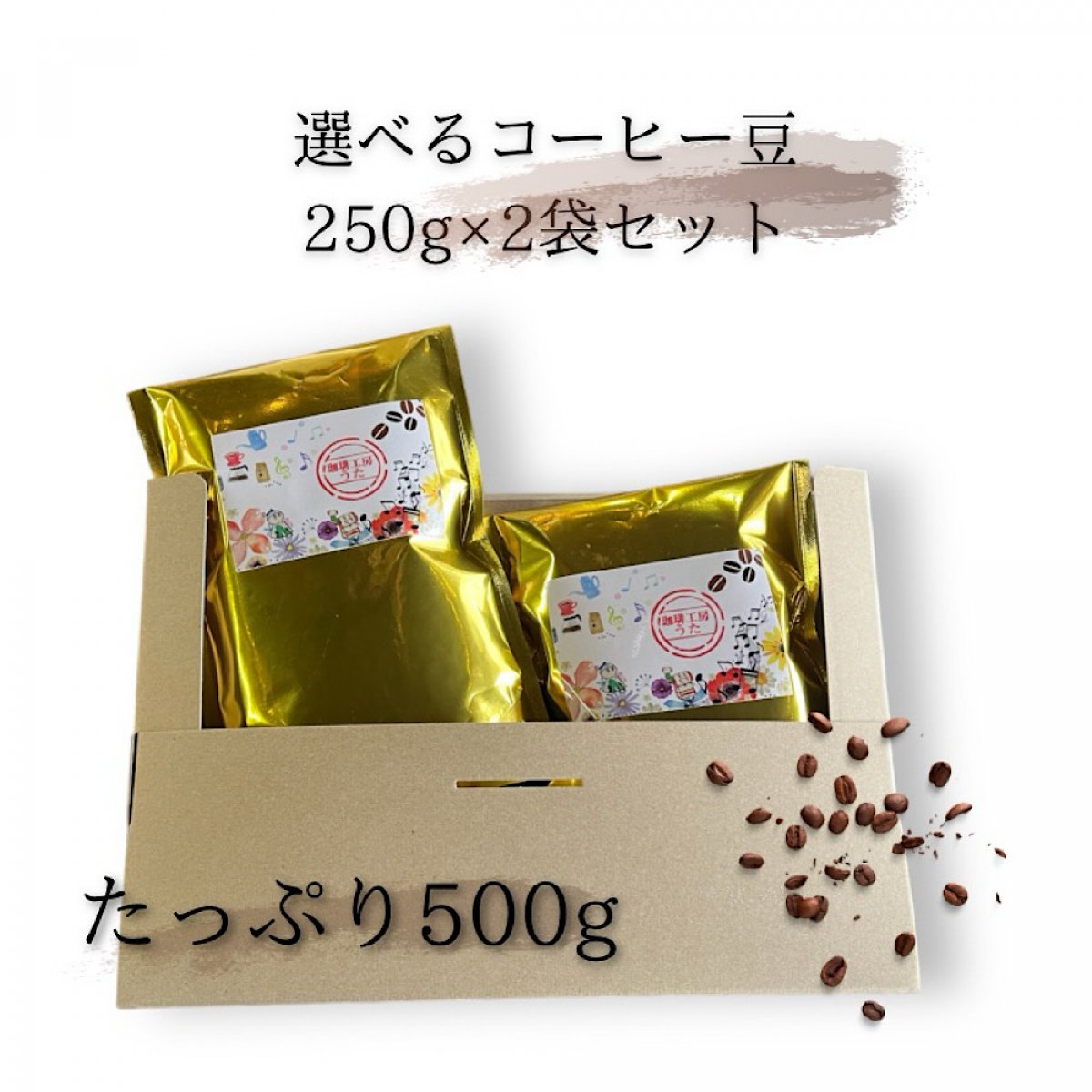 選べるコーヒー豆250g×2袋セット