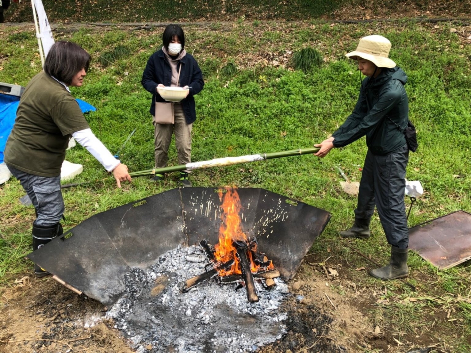 谷津田でクルベジお米作り