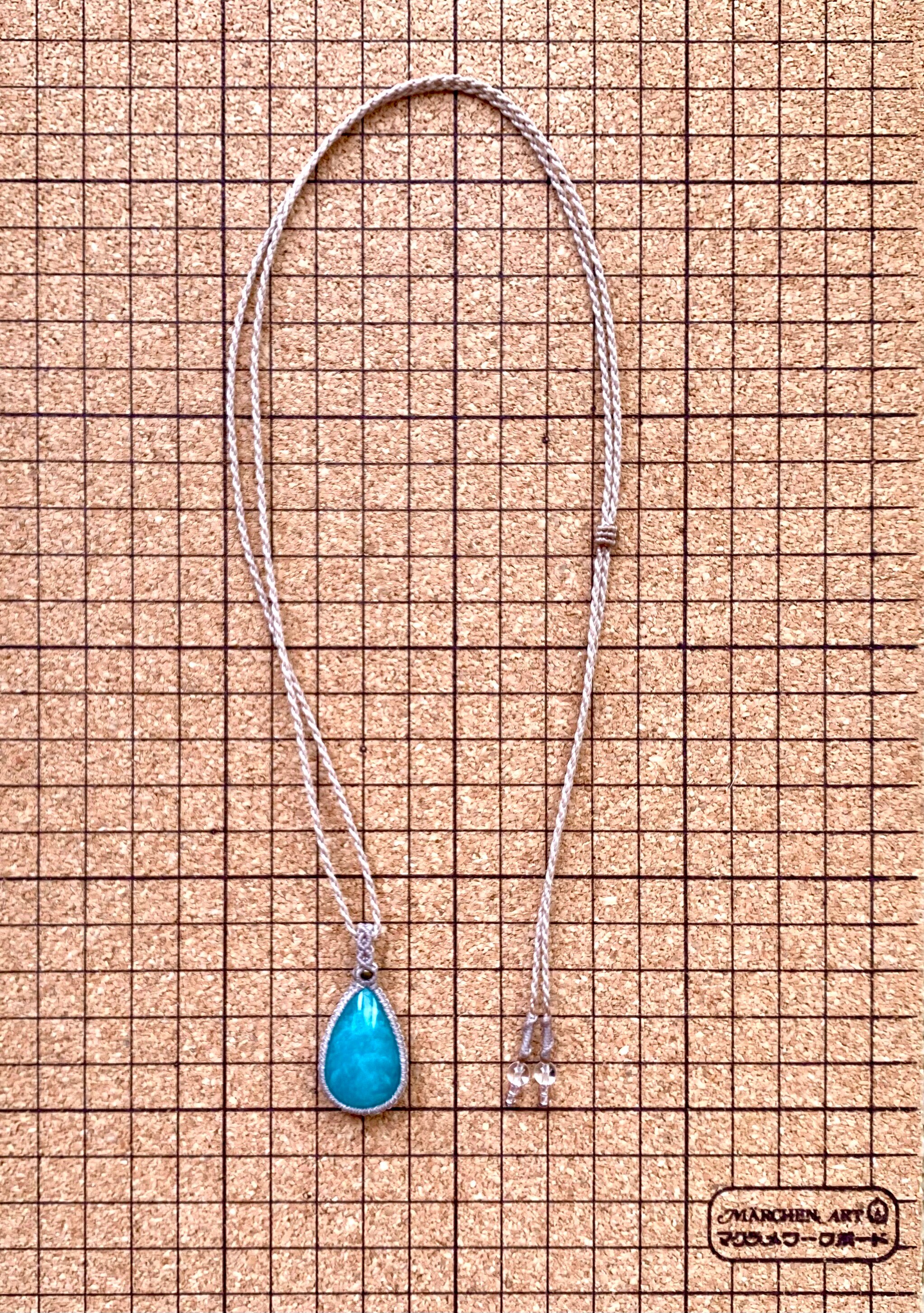 アマゾナイト　アンバー　カーネリアン　マクラメ　ネックレス アマゾナイト アンバー カーネリアン マクラメ ネックレス