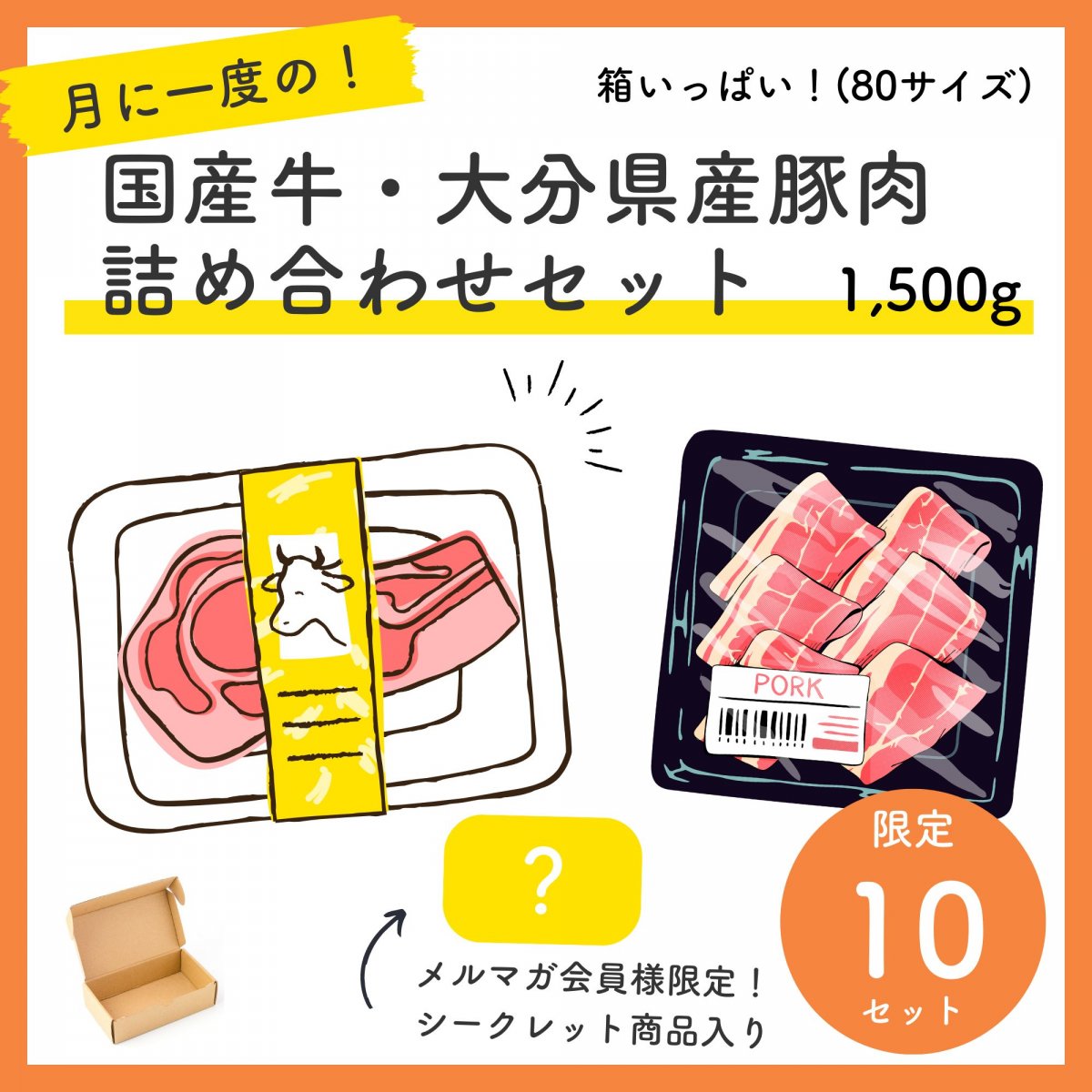 【毎月限定10セット】国産牛・大分県産豚肉　詰め合わせセット