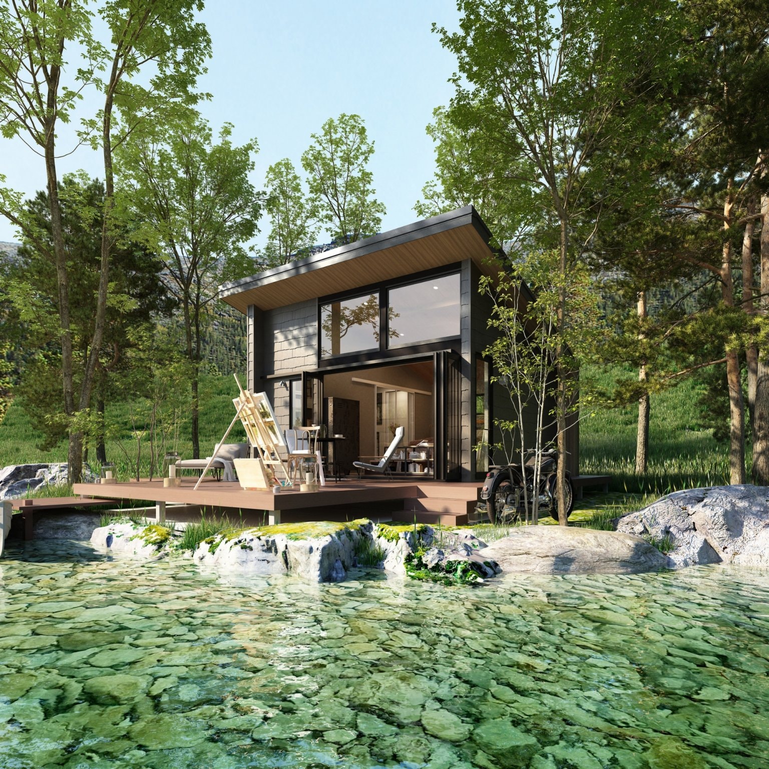 【サンプル】weekend haus. (24.84㎡7.51坪)7,480,000円(税込)〜[注文住宅は岐阜・ジブンハウス近藤建築]