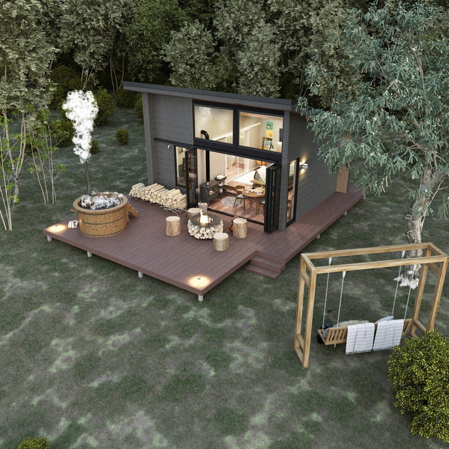 【サンプル】weekend haus. (24.84㎡7.51坪)7,480,000円(税込)〜[注文住宅は岐阜・ジブンハウス近藤建築]