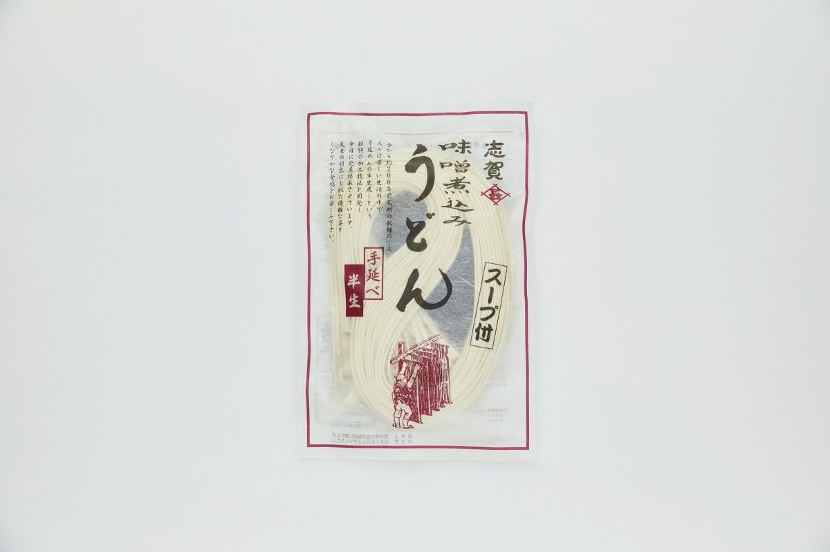 【徳用箱/期間限定商品】手延半生味噌煮込みうどん　スープ付　４袋　品番10-４