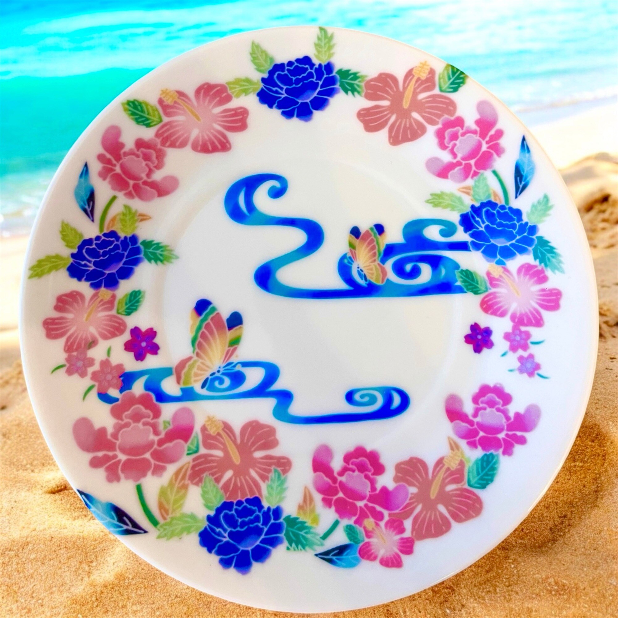 オリジナルデザイン】紅型風カップ &ソーサー