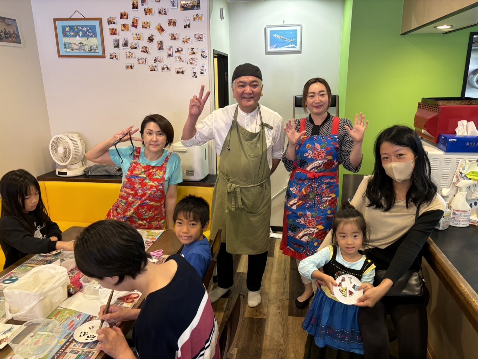 【大人子ども１１００円税込】絵皿教室予約チケット