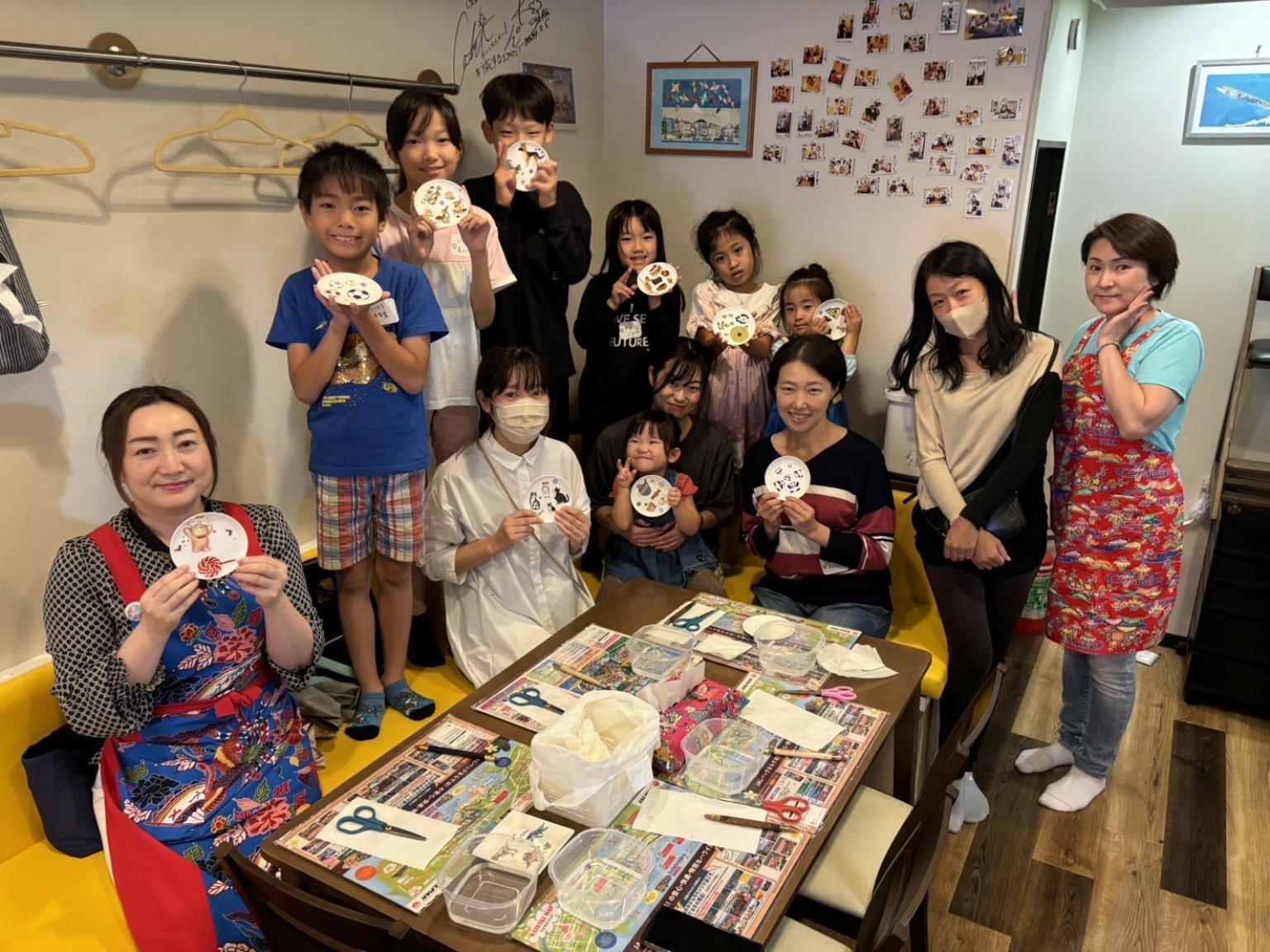 【大人子ども１１００円税込】絵皿教室予約チケット