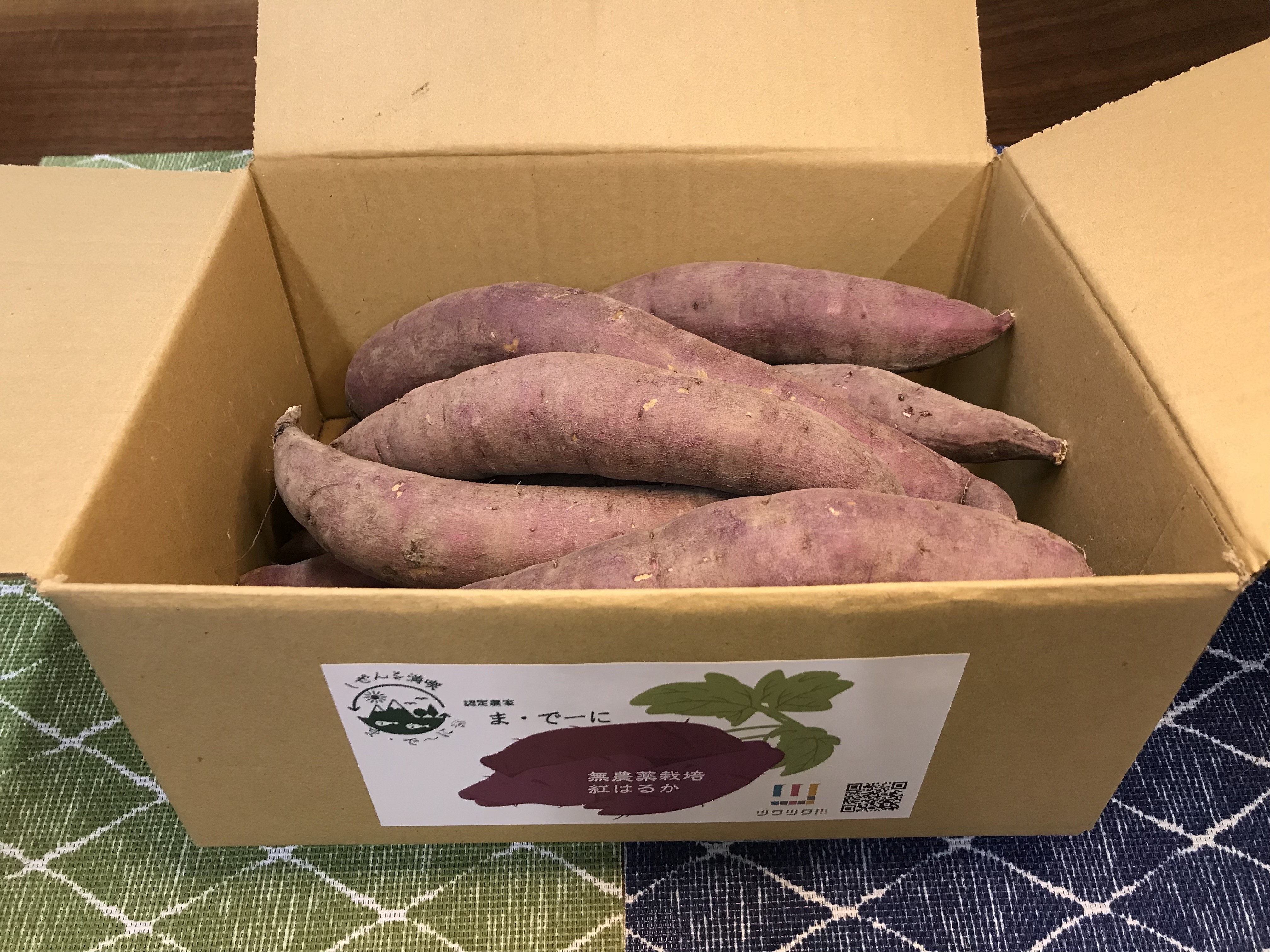 安い購入 無農薬栽培】熟成サツマイモ 宮城県 紅はるか／サイズ混合2.2㎏ 野菜