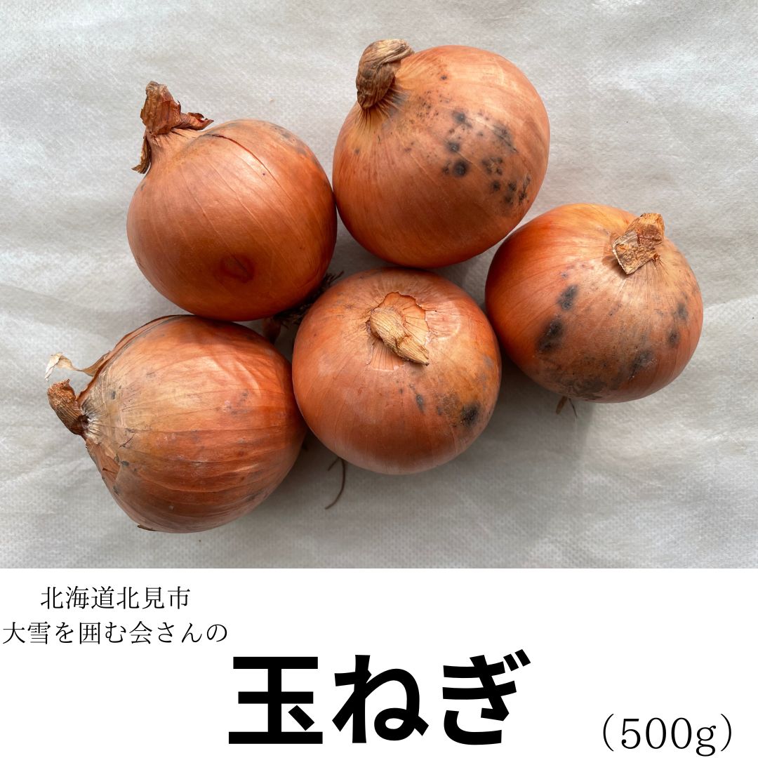 北海道・大雪を囲む会】玉ねぎ 500g【有機栽培】