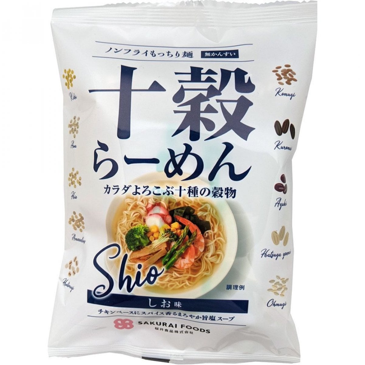 【桜井食品】十穀らーめん・しお味　ノン..