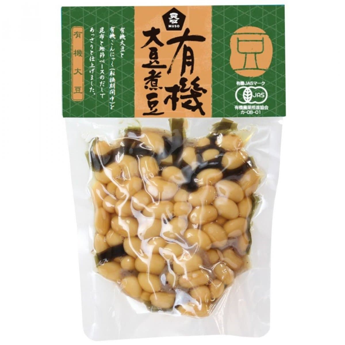 【ムソー】有機大豆煮豆　145g