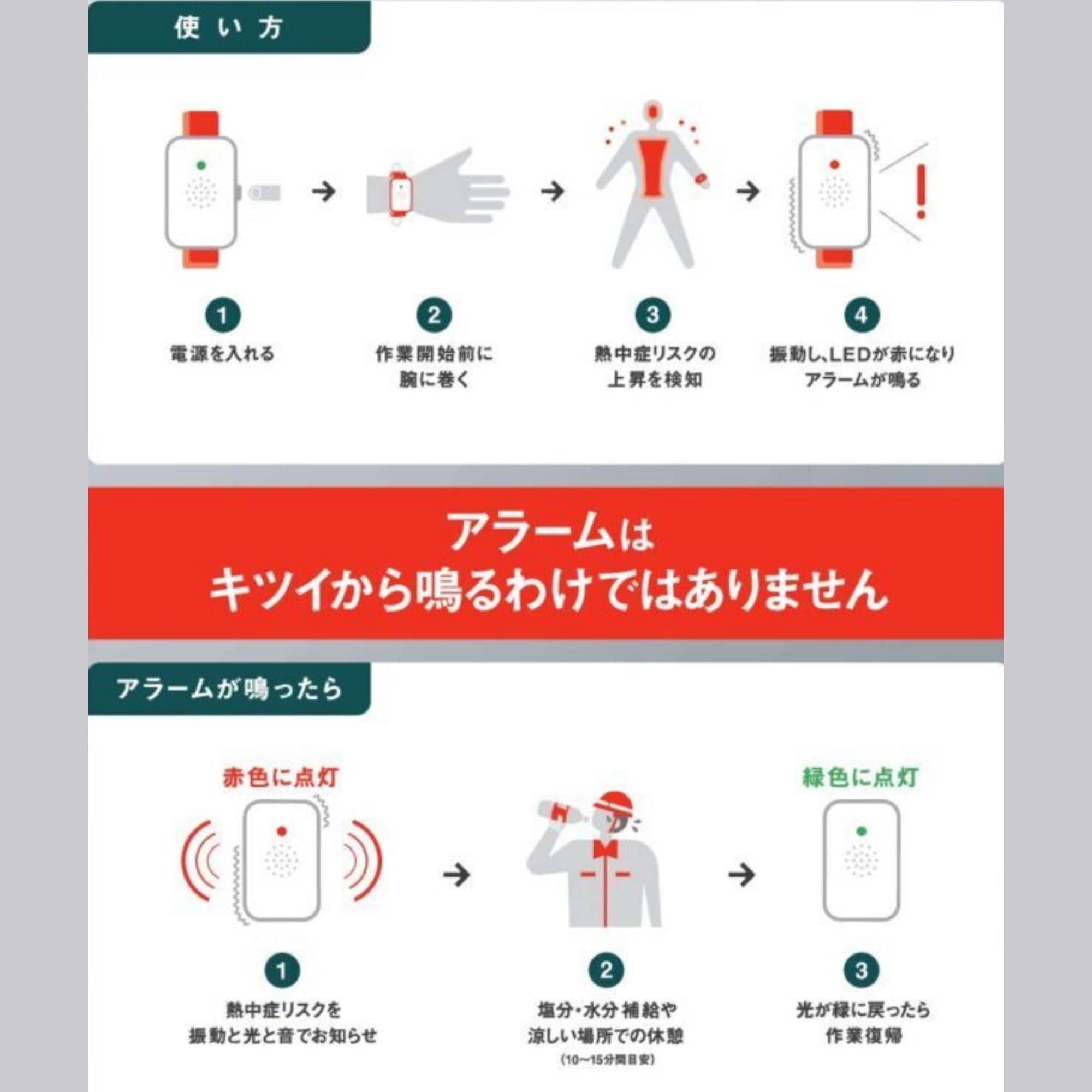 【お値下げ】カナリア　熱中症×3セット 熱中対策ウォッチ・カナリア
