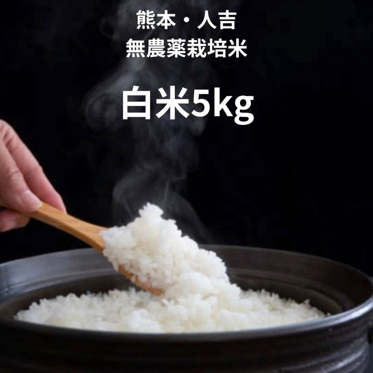 2025年新米無農薬(ヒノヒカリ)熊本県人吉産【白米】 5kg