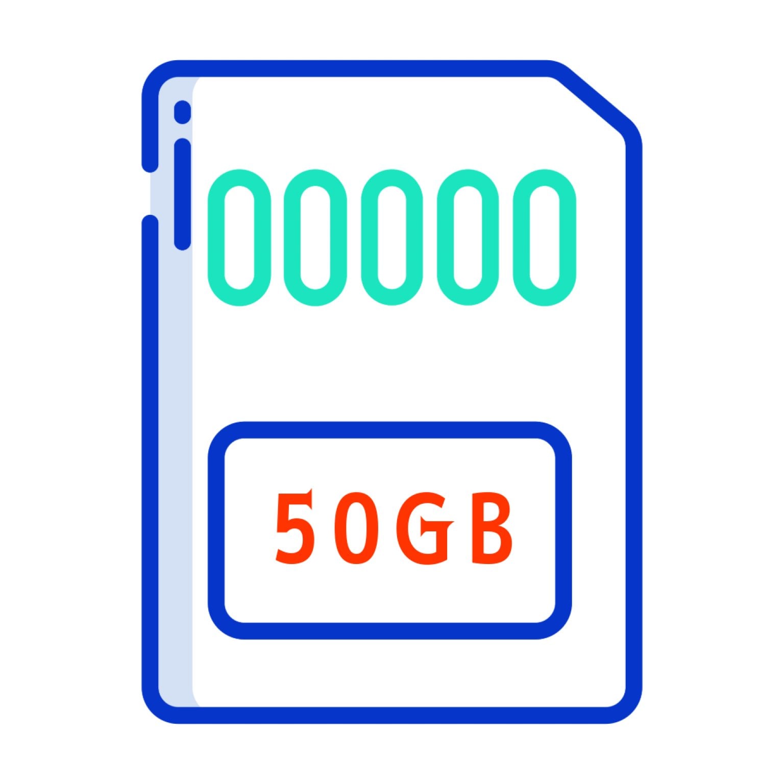 データ容量50GBプラン（24ｈ国内通話し放題）