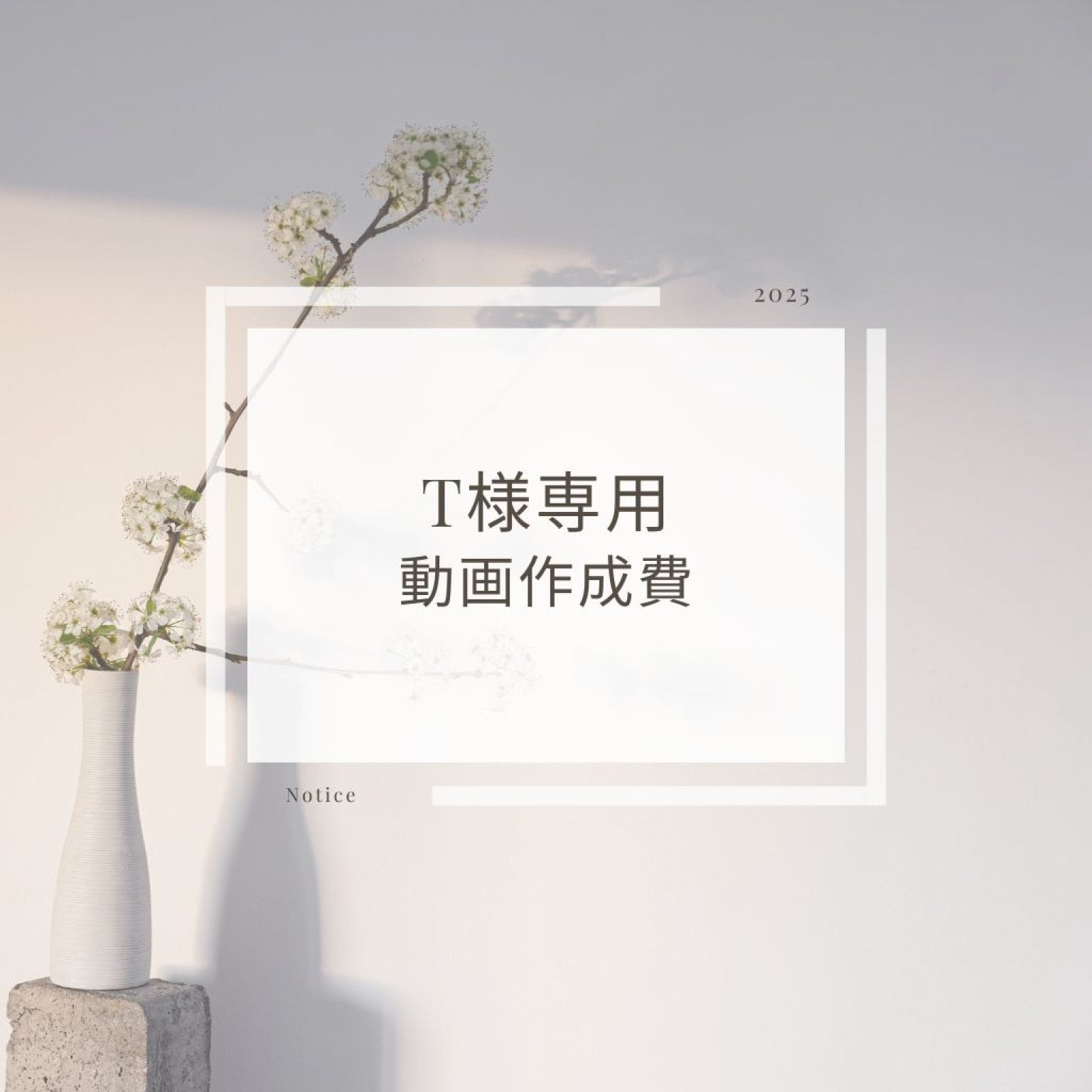 T様専用　動画作成費