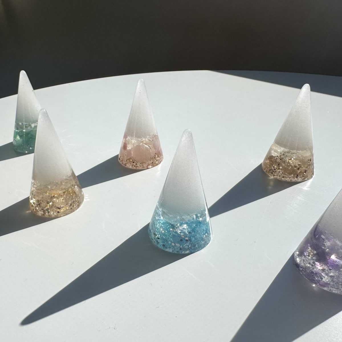 Sora Salt 〜溶けない盛り塩 光のお守りソルト〜　Crystal Cone（クリスタルコーン）
