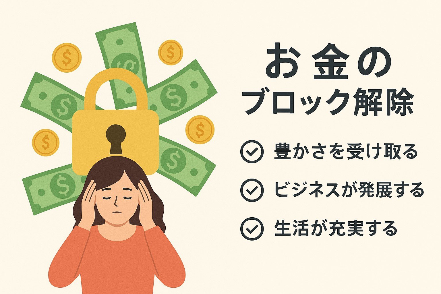 【２回目まで限定】お金のブロック解除