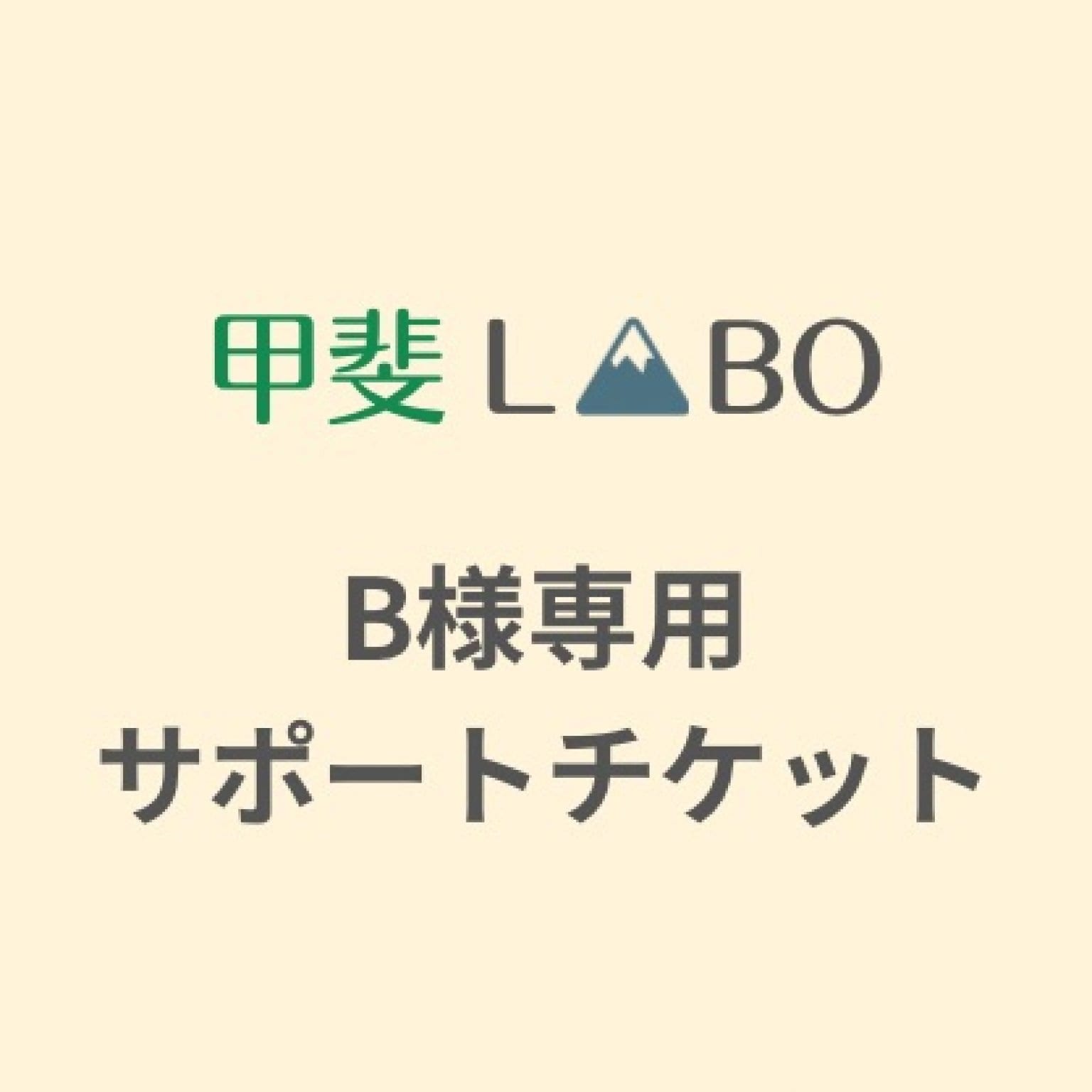 【B様専用】サポートチケット