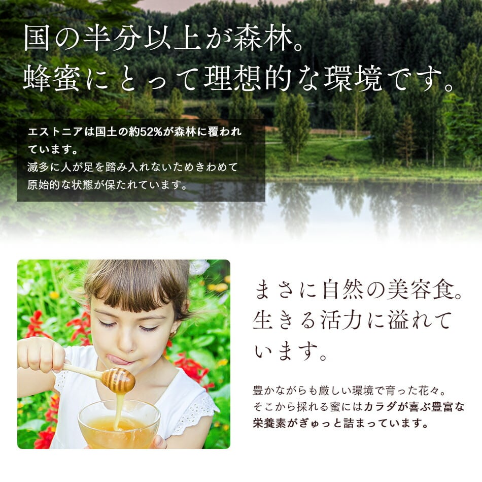 50g/100g】 北欧 生はちみつ はちみつ フレーバー フレーバー
