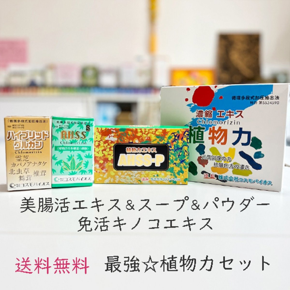【美腸活】最強☆植物力4点セット|濃縮クマザサエキス&パウダー(クロモリジンAHSS)&免疫活性スーパー...