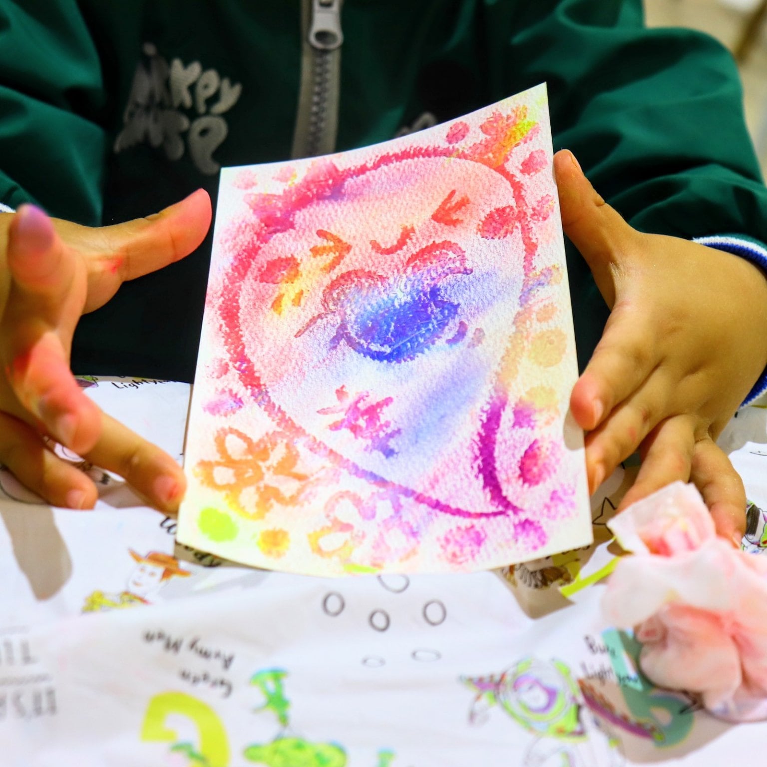 指でお絵描きパステルの魔法体験チケット