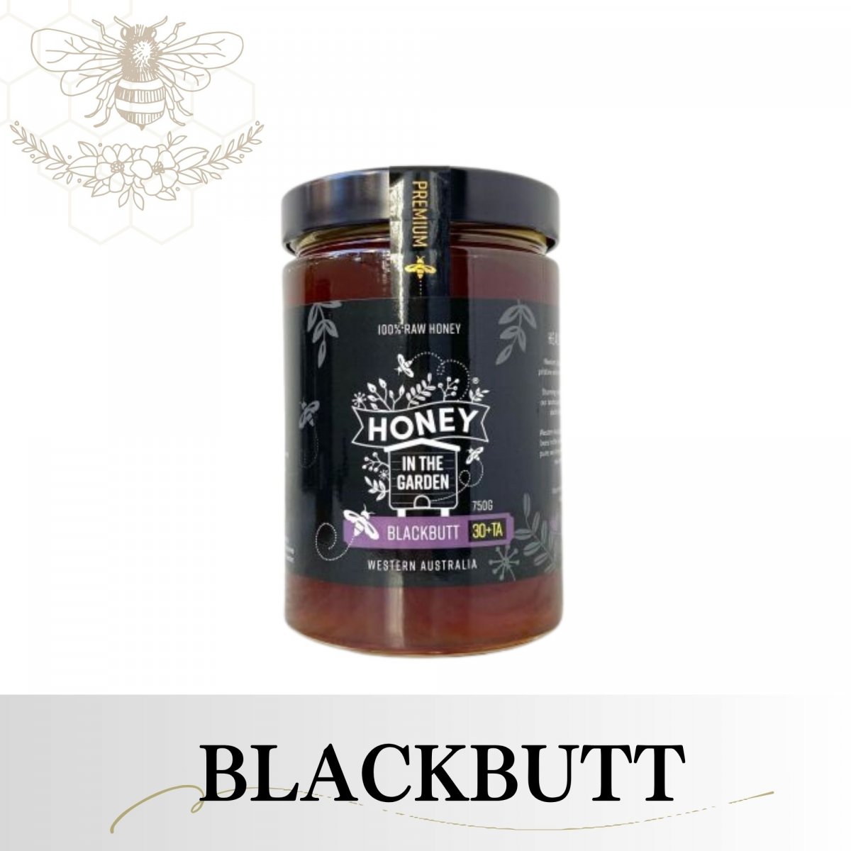 ハチミツBLACKBUTT 蜂蜜】HIG Blackbutt 750g