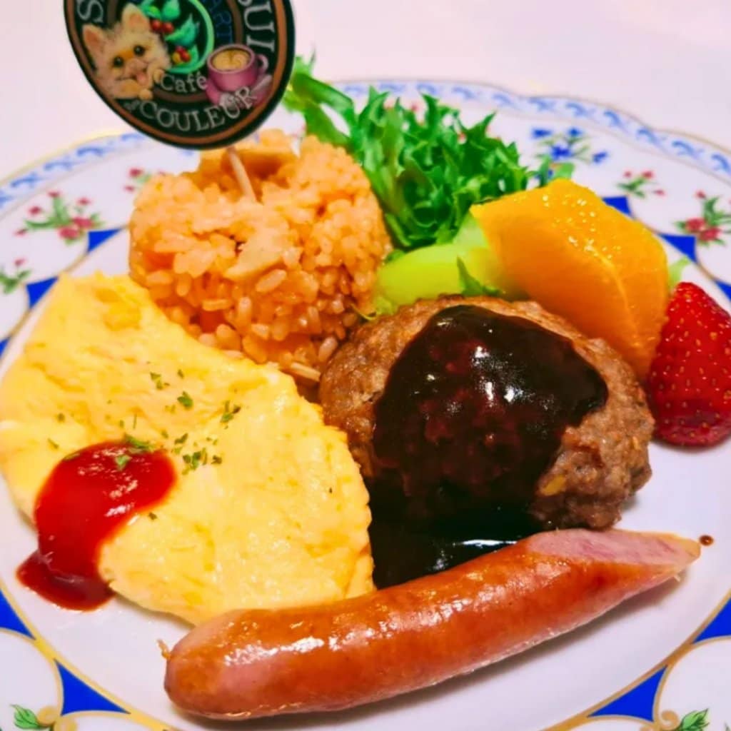 【店頭払い専用ランチ券】お子さまハンバーグプレート(選べるおもちゃ、ドリンク付き:オレンジ or りんご or ぶどう)