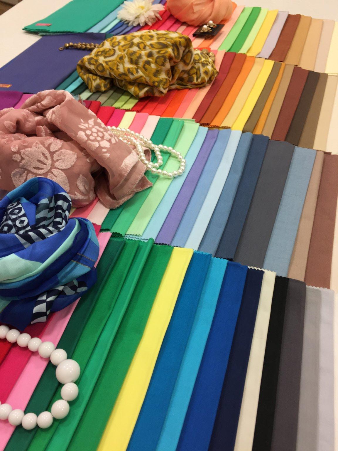 パーソナルカラー出張診断【5時間】本当に似合う色を知ると洋服選びも迷わない!!男性にも人気です。