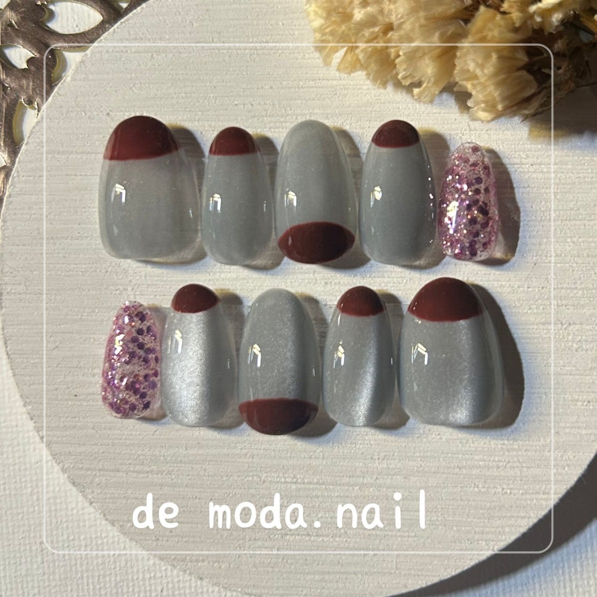 オーダー ネイルチップ ♡ ウページ ネイルチップ/ネイル/チップ/オーダーチップ/スワロフスキー/べ