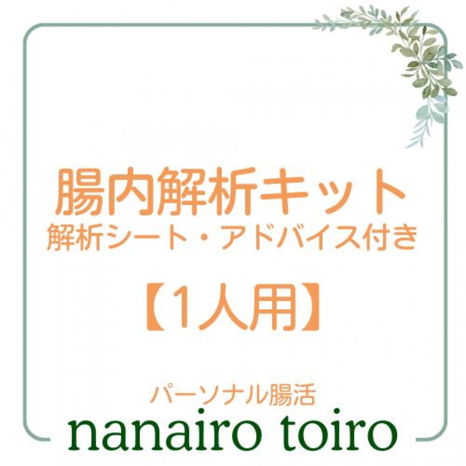 腸内解析キット 1セット