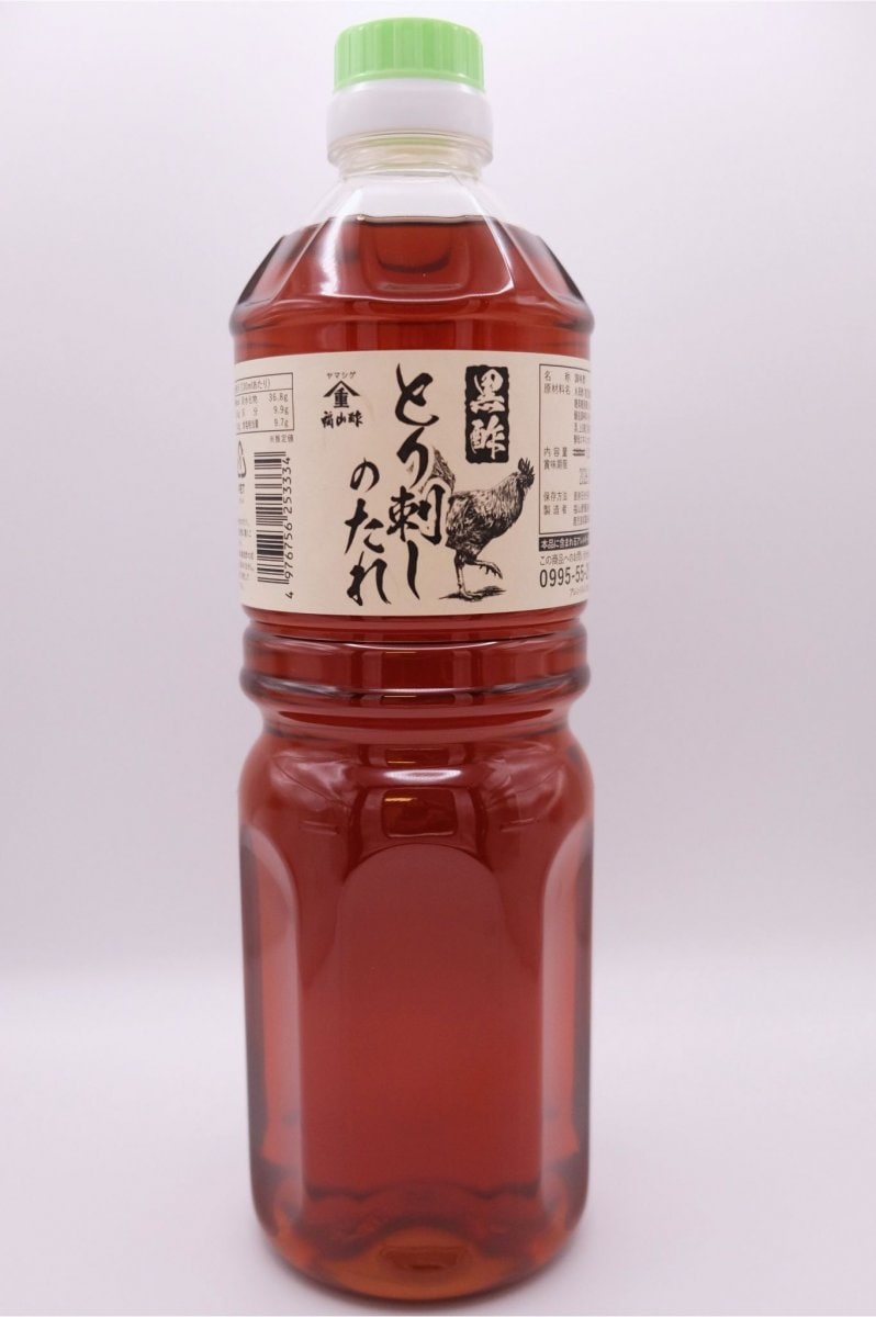 【まずはお試し！】食卓に置きたい3本！とり刺しのタレ1L、辛黒酢100ml、純米酢500mlセット