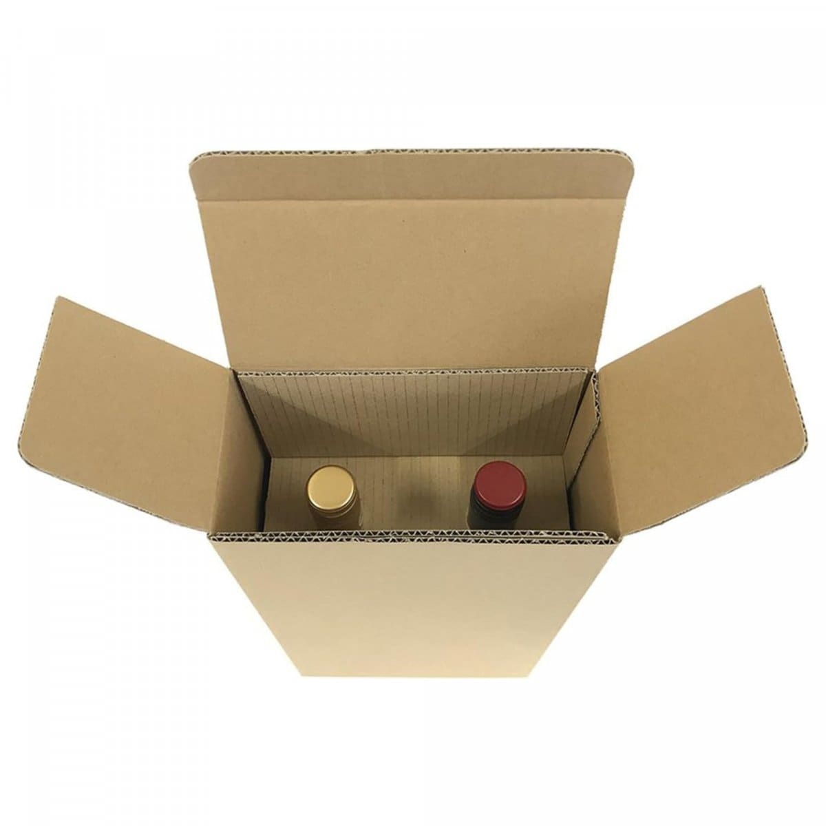 タチバナ産業 段ボール製 ワイン２本用ケース 10枚セット ビール 日本酒 酒 メルカリ ビン ダンボール 発送 配送 梱包 保管 通販 ワイン２本入用（縦型）