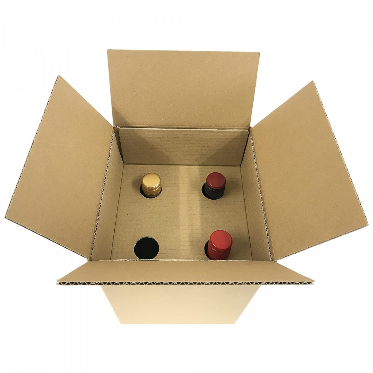 タチバナ産業 段ボール製 ワイン４本用ケース 10枚セット ビール 日本酒 酒 メルカリ ビン ダンボール 発送 配送 梱包 保管 通販 ワイン４本入用（縦型）