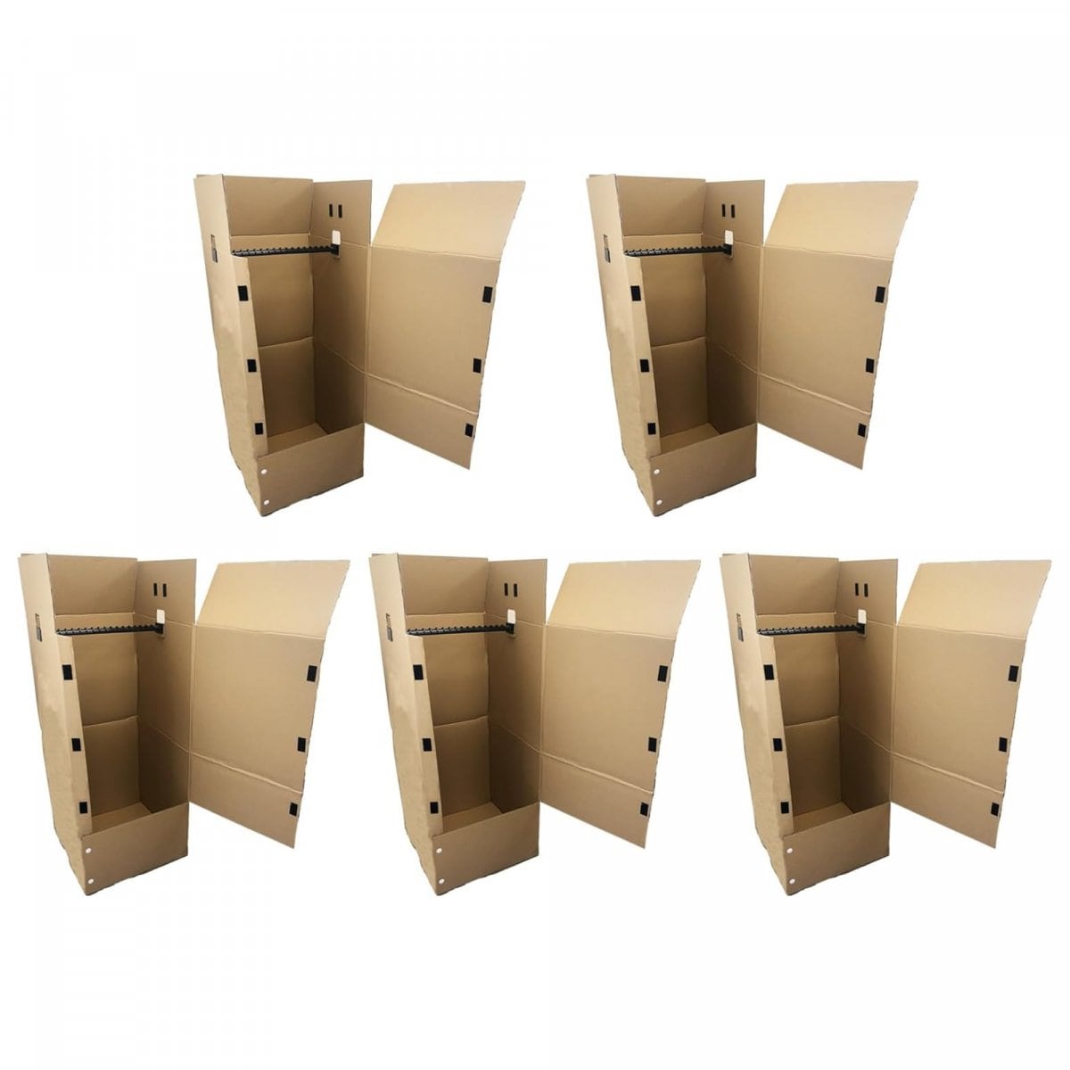 ダンボール製 ハンガーボックス ５枚入(474×504×1090) ダンボール 段ボール 梱包 収納 宅配 引越 引越し 引っ越し 衣類 タチバナ産業