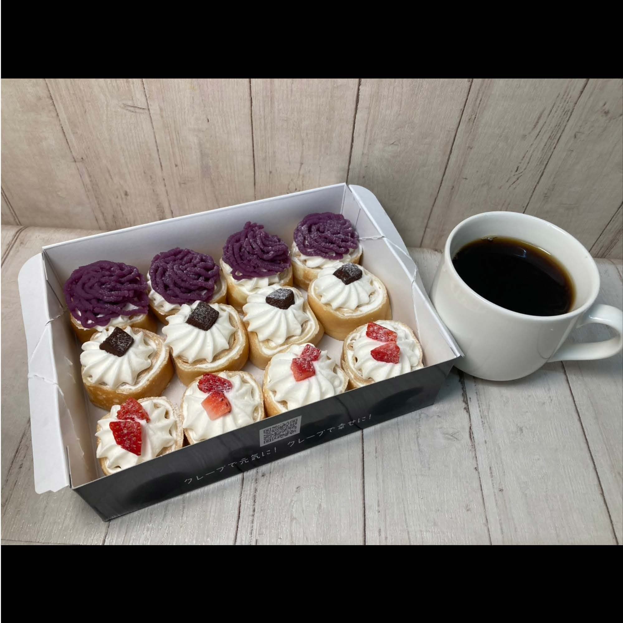 送料込／高ポイント還元】冷凍クレープパーティーBOX 12個入り