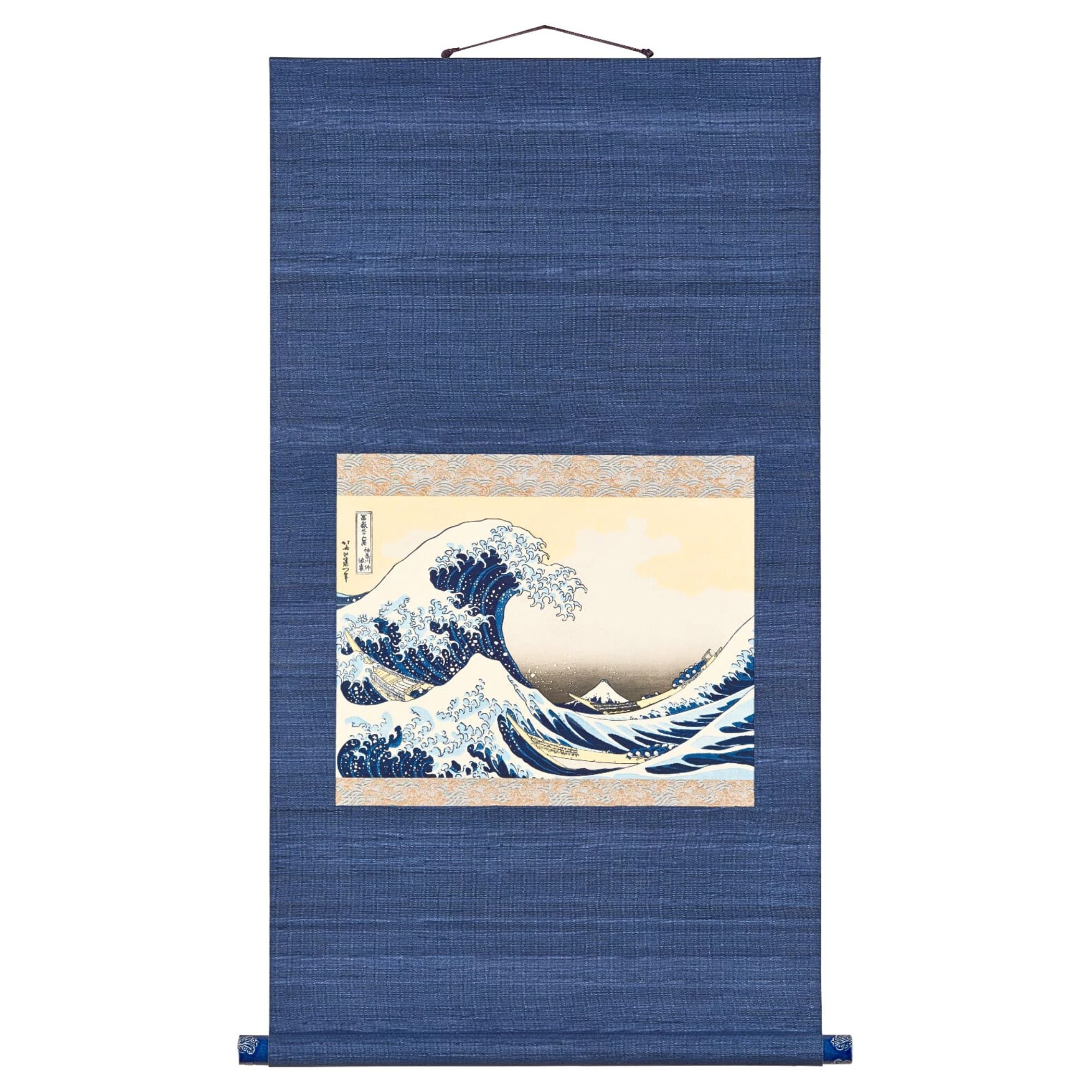 完全復刻・葛飾北斎・冨嶽三役軸作品】《神奈川沖浪裏》冨嶽三十六景