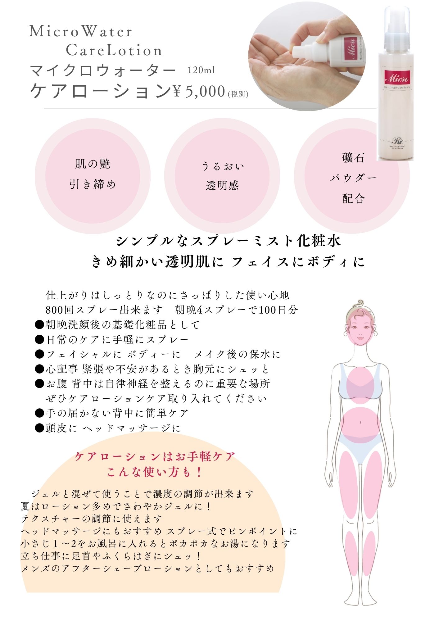 マイクロウォーター スキンケア セット