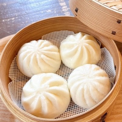【冬季限定 点心】W中華まん（ミニ肉まん・ミニ青菜椎茸まん）