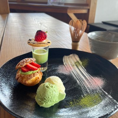 抹茶と３種の甘味