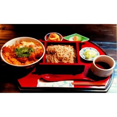 平日限定！カツ丼セット（冷たいそば・うどん）