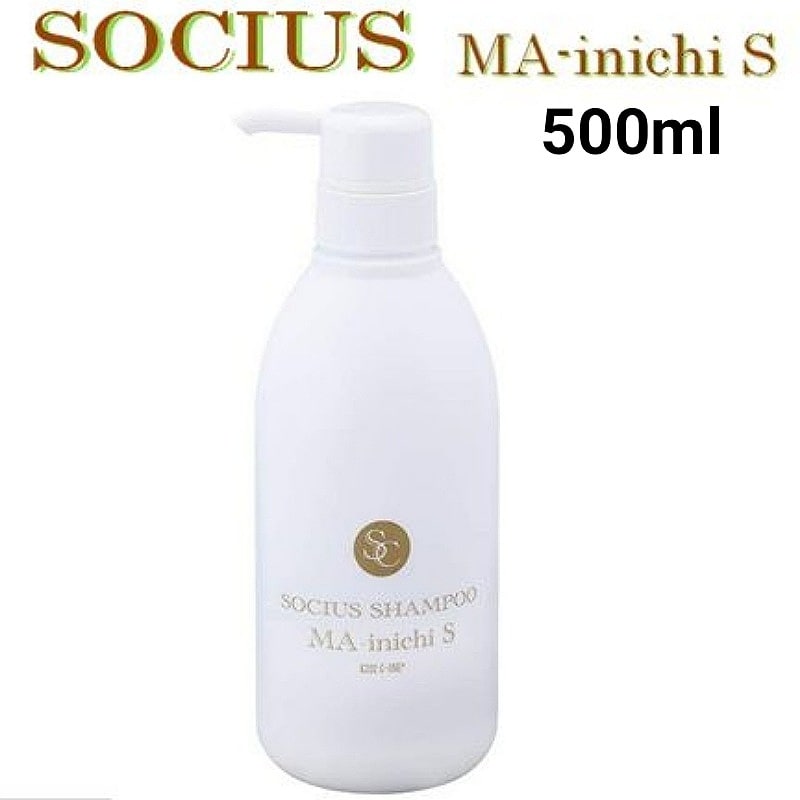 【ダメージ毛やエージング毛に】SOCIUS SHAMPOO MA-inichi S (ソキウスシャンプー マイニチ エス)500ml